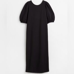 H&M Waffled Jersey black dress size S